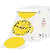 PARLAIM 2 Inch Circle Thermal Sticker Labels,700PCS Round Direct Thermal Printer Labels for Busin...
