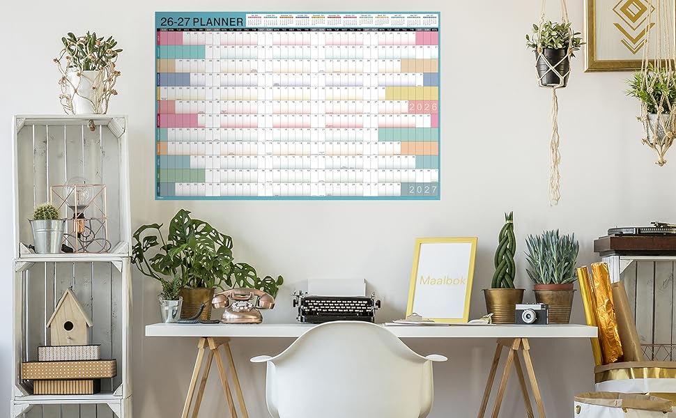 yearly wall calendar