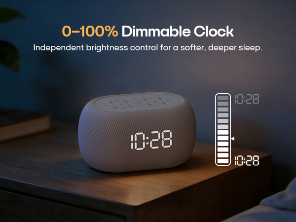 0-100% dimmable clock