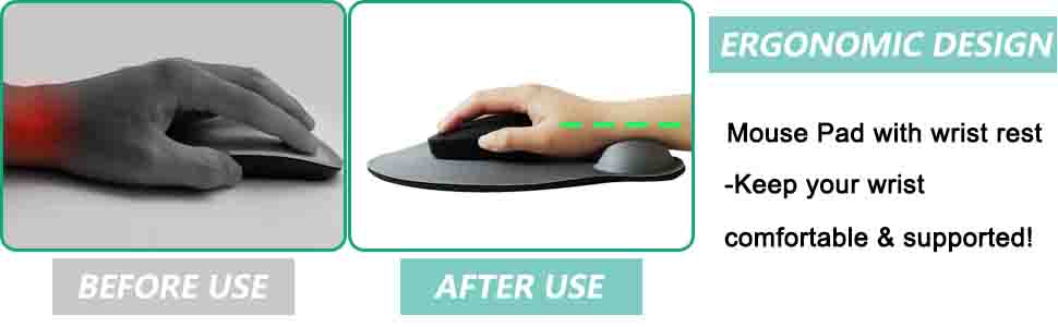 Mouse Pad with Wrist Support