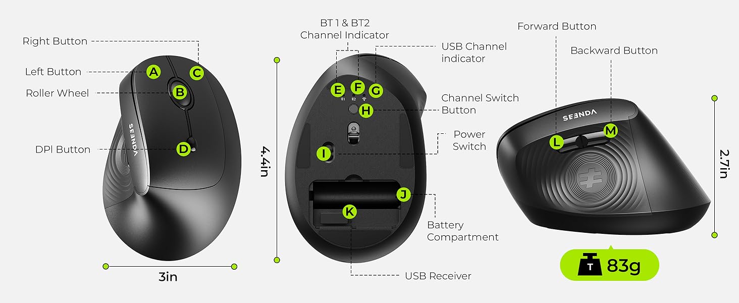 vertical mouse bluetooth