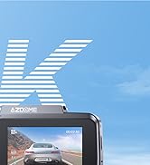 AZDOME WiFi 4K Dash Cam Front and Rear Dual Dash Camera for Car GPS WDR Night Vision GS63H Pro