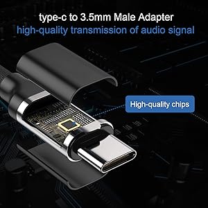 Type C Male to 3.5mm Male Jack Adapter