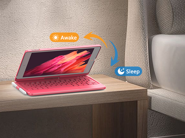 for ipad 9th case with keyboard pink 19