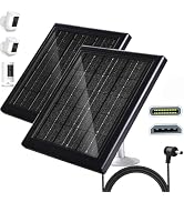 Solar Panel for Ring Camera, 5V 5W Outdoor Solar Battery Charger for Ring Spotlight Camera, Ring ...