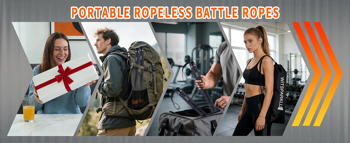 cordless weighted battle ropes