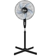 Simple Deluxe Oscillating 16? 3 Adjustable Speed Pedestal Stand Fan for Indoor, Bedroom, Living R...