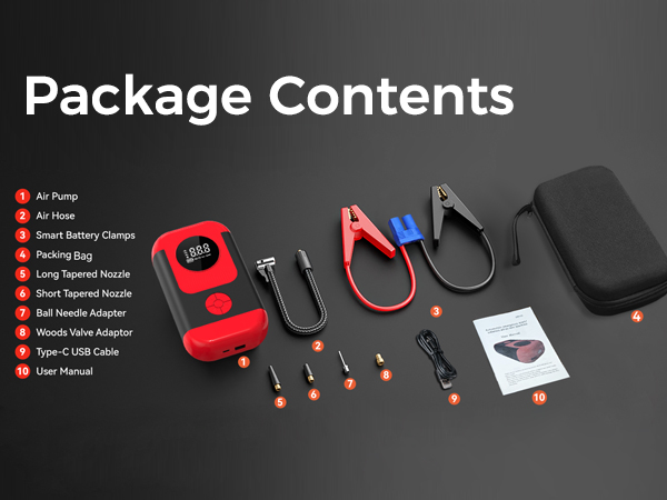 air compressor jump starter combo