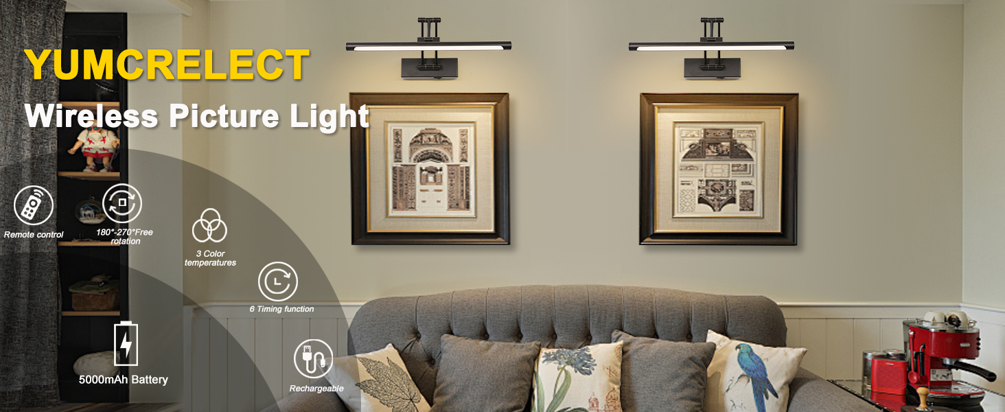 BATTEY POWED PICTURE LIGHT