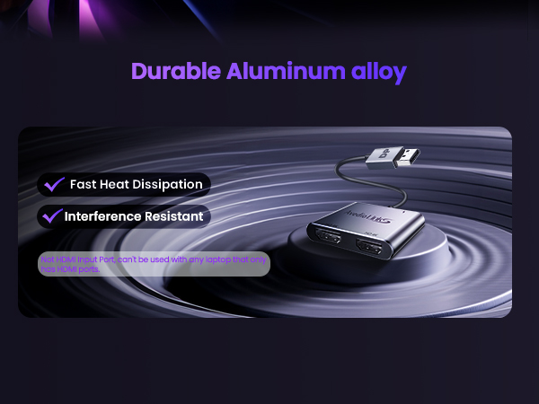 DisplayPort to Dual HDMI Adapter