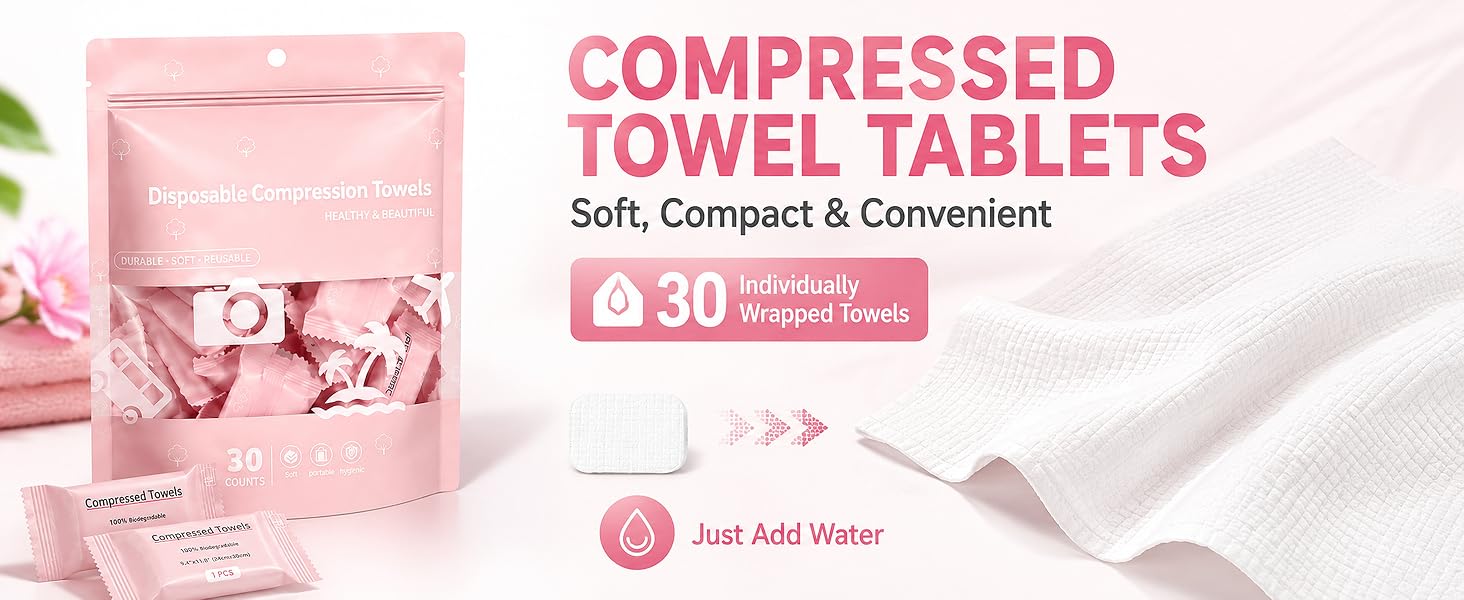 COMPRESSED TOWEL TABLETS