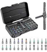 24 in 1 Magnetic Ratchet Screwdriver Set, Multi Bit DIY Magnetic Screwdriver Set with Detachable ...
