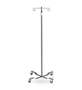 Drive Medical Economy Removable Top I. V. Pole, Silver Vein