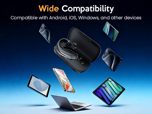 truck driver bluetooth headset cordless office phone earpiece noise canceling bluetooth headset