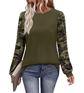 WIHOLL Long Sleeve Shirts for Women Fall Fashion Tops Trendy Color Block | Winter Clothing 2026, ...