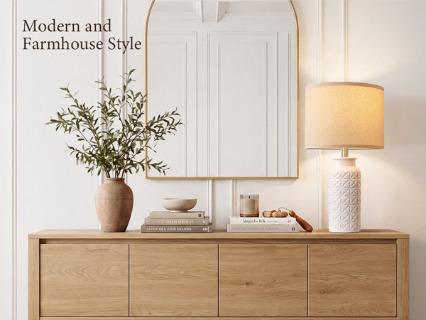 modern and farmhouse table lamps