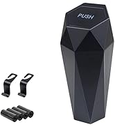 Car Trash Can with Lid, Garbage Bin for Women, Cute Interior Accessories for Seat Cup Holder, Org...