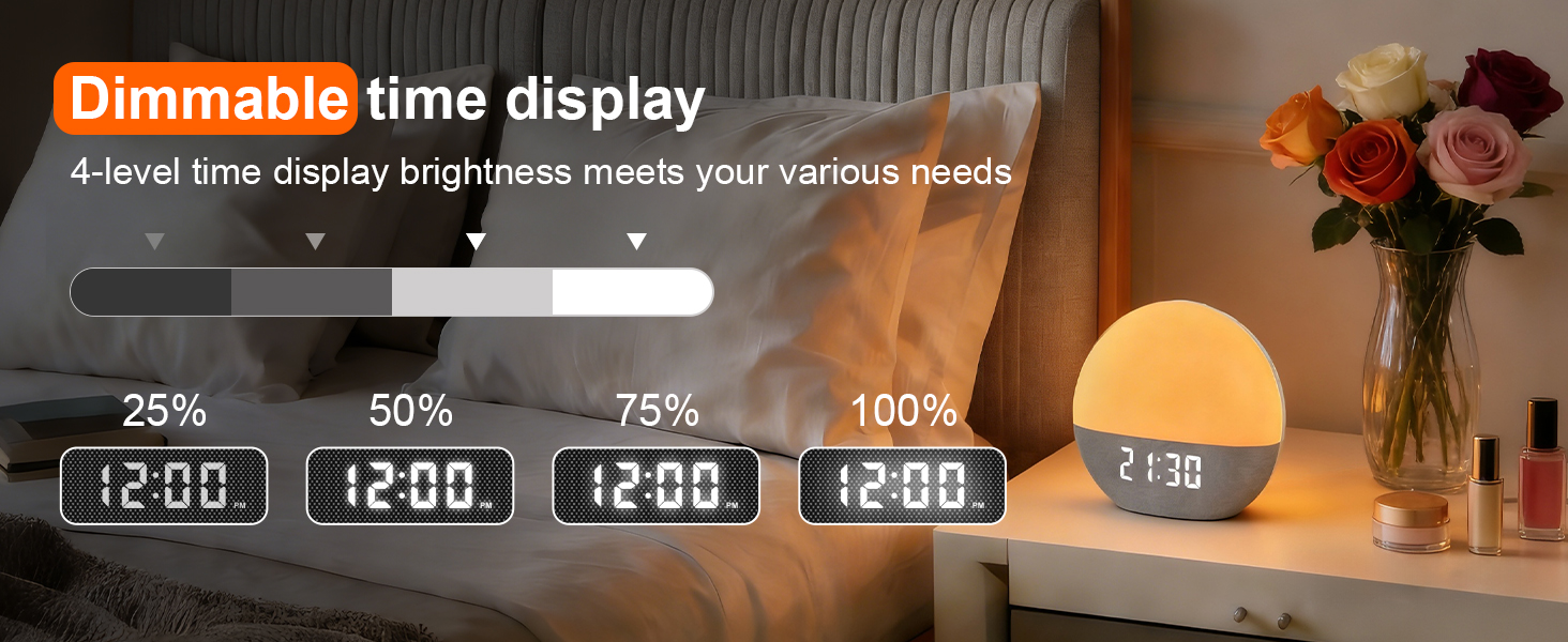 alarm clock with sound machine