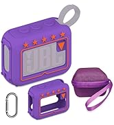 Silicone Cover and Hard Travel Case for JBL Go 4 Ultra Portable Bluetooth Speaker, Accessories fo...