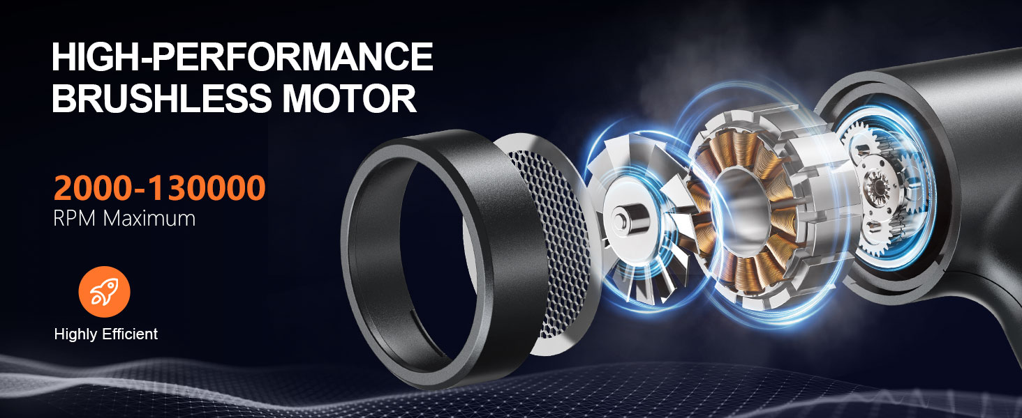 air blower with brushless motor