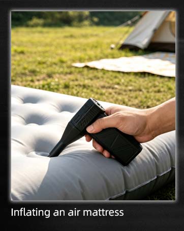Inflating an air mattress