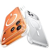 MAGIC JOHN Shockproof for iPhone 17 Pro Max Case Clear, Fit for MagSafe [Mil-Grade Protection] [S...