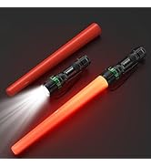 E-riding 2 Pieces 16 inch Traffic Wand Flashlight, High Visibility, Durable, Portable Safety Airp...