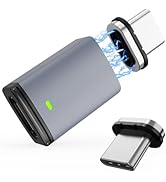 Tciogrxp USB C Magnetic Adapter 100W, 1PCS Magnetic USB C Adapter 11 Pins with PD Fast Charging f...