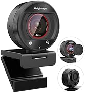 4K Webcam for streaming 1080P@60FPS Web Cam Dual Noise Cancelling Mics 4K Web Camera with Privacy...