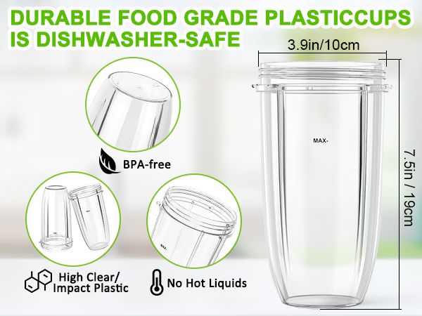 nutribullet blender cups