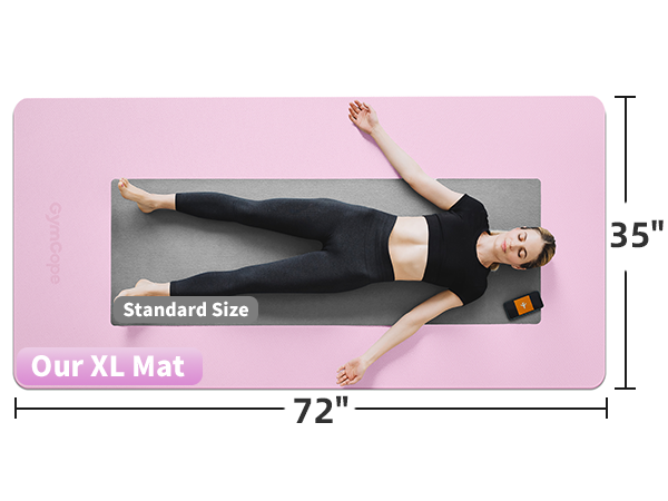 extra wide yoga mat 72x35 large tpe mat