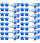 BOUBONI 10/20/30/40 Pack Star Sunglasses Rimless Transparent Pentagram Shaped Sunglasses Bulk Par...