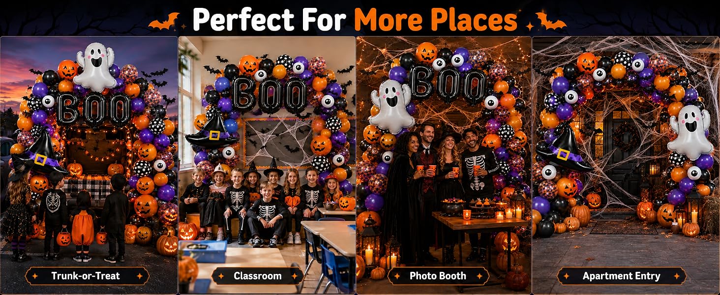 halloween balloon arch