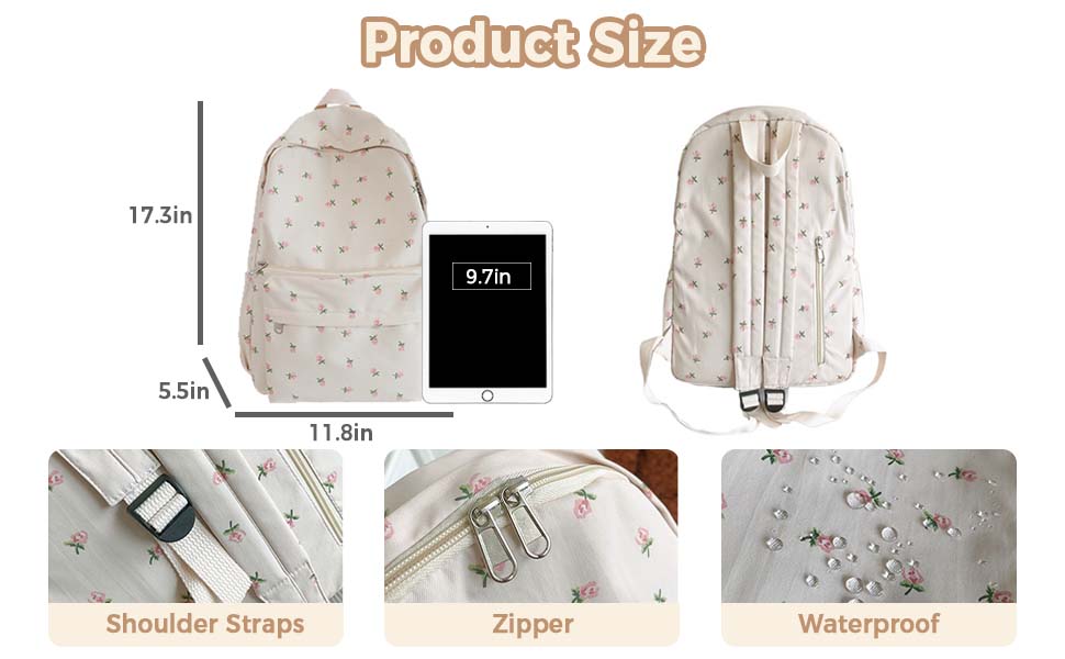 Floral backpack