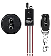 Meskliu 12v Wireless Switch,Mini Remote Control Switch,DC5V/12V/24V/48V/10A Relay with 328FT Long...