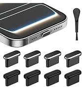 USB C Dust Plug for iPhone 17 Pro/Pro Max, 4Pcs Aluminum+4Pcs Silicone USB C Port Cover, Type C D...