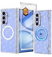 Meshine for Galaxy Z Fold 7 Case Magnetic,[Compatible with MagSafe][Hinge Protection][Built-in Sc...