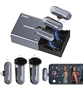 SYNCO P2L Wireless Lavalier Microphone for iPhone, Dual Mic Noise Reduction, Charging Case, Plug ...