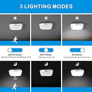 led ceiling motion sensor light battery powered