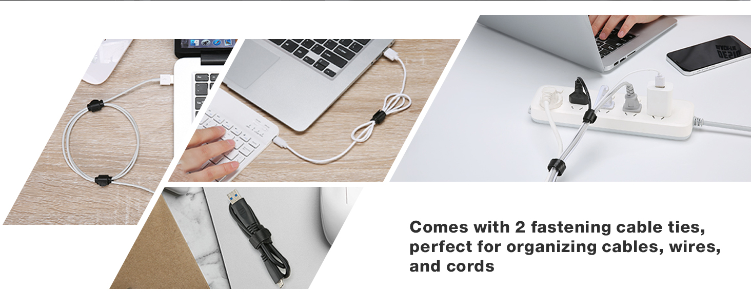 ProCase Hard Carrying Case Portable SSD with 2 Cable Ties