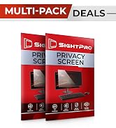 SightPro 24 Inch 16:9 [2 Pack] Computer Privacy Screen Filter for Monitor - Privacy Shield and An...