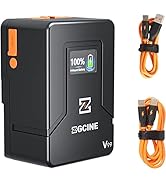 ZGCINE ZG-V99 99Wh 6800mAh V-Mount Battery, 14.8V 99Wh 6800mAh V Lock V Shape Li-ion Battery PD F...
