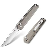 Mossy Oak Folding Pocket Knife, 3.5-Inch D2 Steel Drop Point Blade, G10 Handle, Small EDC Knife w...