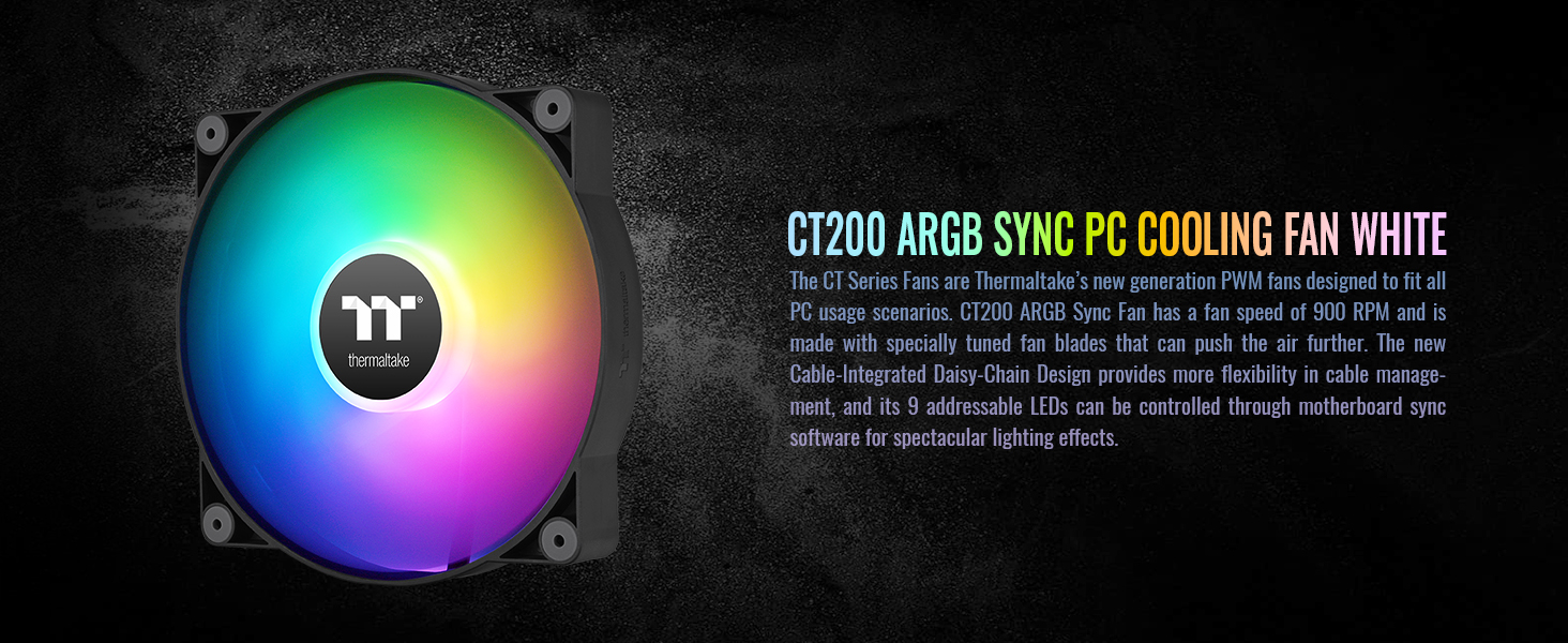 CT200 ARGB Sync PC Cooling Fan (Single Fan Pack)