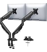 MOUNTUP Dual Monitor Stand for Max 43 inch Screens, Ultrawide Monitor Arm Height Adjustable, Heav...