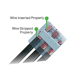 Wago lever nuts wire insertion