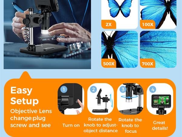 LCD digital microscope