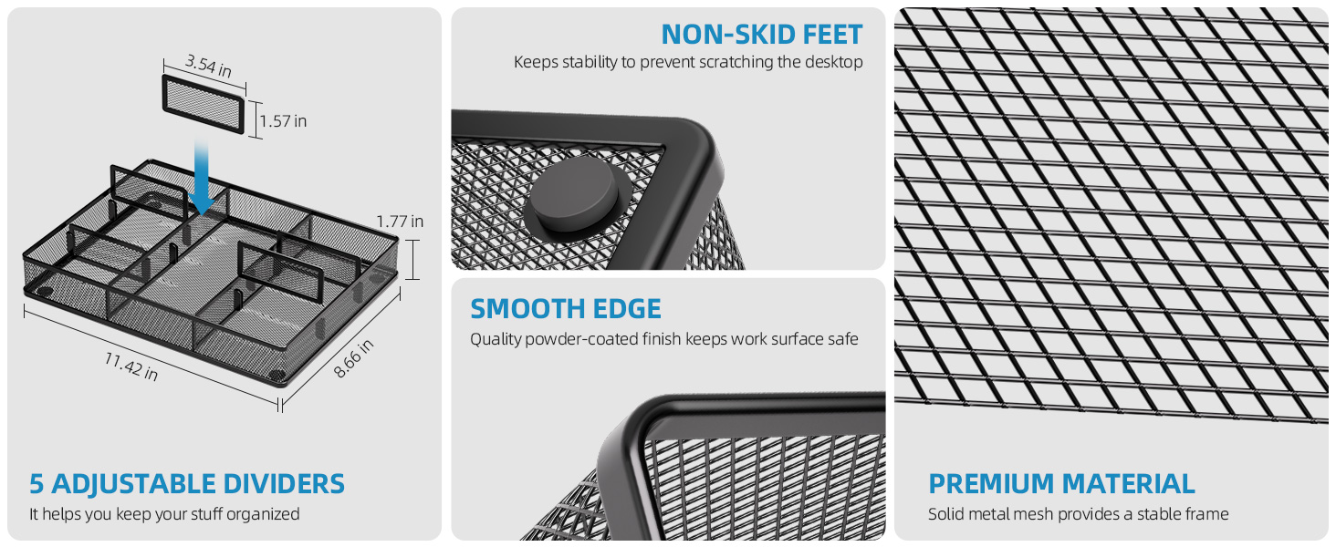 5 Adjustable Dividers