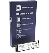 Oyen Digital 8TB NVMe M.2 2280 Gen4 PCIe TLC Solid State Drive SSD