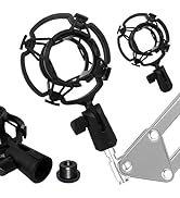 YTDSUP Microphone Shock Mount 2 PACK, Mic Holder Clip for 43-48mm/1.69~1.9in Diameter Condenser M...